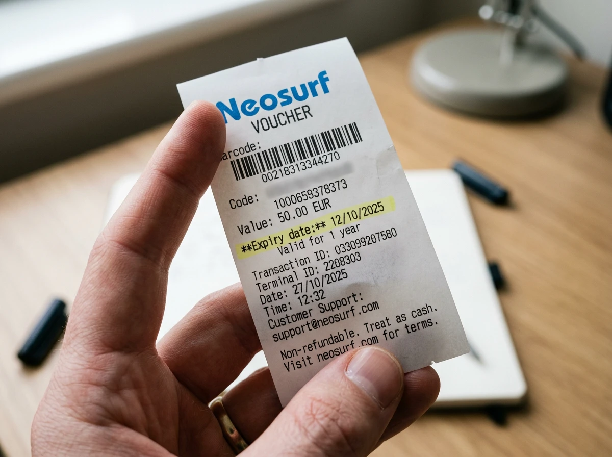 Neosurf Voucher Expiry: How Long Your AU Code Stays Valid